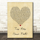 Nahko Medicine For The People Tus Pies Your Feet Vintage Heart Song Lyric Print