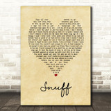 Slipknot Snuff Vintage Heart Song Lyric Quote Print
