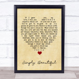Simply Beautiful Al Green Vintage Heart Quote Song Lyric Print