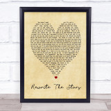 Rewrite The Stars The Greatest Showman Vintage Heart Song Lyric Quote Print