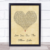 Brian Fallon See You On The Other Side Vintage Heart Song Lyric Quote Print