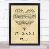 Runrig The Greatest Flame Vintage Heart Song Lyric Quote Print