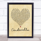 Steven Curtis Chapman Cinderella Vintage Heart Song Lyric Quote Print
