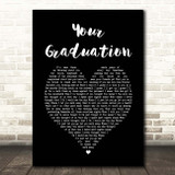 Modern Baseball Your Graduation Black Heart Song Lyric Print