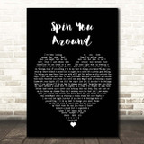 Morgan Wallen Spin You Around Black Heart Song Lyric Print