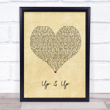 Coldplay Up&Up Vintage Heart Quote Song Lyric Print
