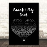 Mumford & Sons Awake My Soul Black Heart Song Lyric Print