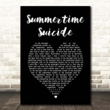 Murderdolls Summertime Suicide Black Heart Song Lyric Print