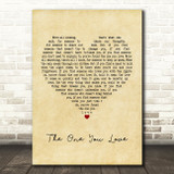 Passenger The One You Love Vintage Heart Quote Song Lyric Print