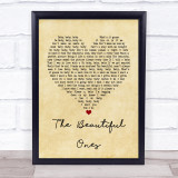 Prince And The Revolution The Beautiful Ones Vintage Heart Song Lyric Print