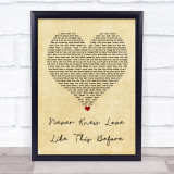 Stephanie Mills Never Knew Love Like This Before Vintage Heart Song Lyric Print