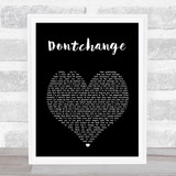 Musiq Soulchild Dontchange Black Heart Song Lyric Print