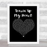 N Sync Tearin' Up My Heart Black Heart Song Lyric Print