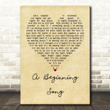 The Decemberists A Beginning Song Vintage Heart Quote Song Lyric Print