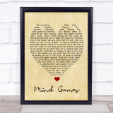 Mind Games John Lennon Vintage Heart Quote Song Lyric Print