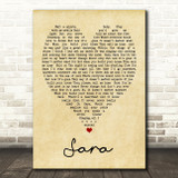 Sara Fleetwood Mac Vintage Heart Quote Song Lyric Print
