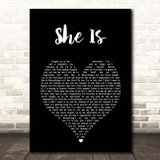Ne-Yo She Is Black Heart Song Lyric Print