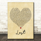 Dermot Kennedy Lost Vintage Heart Song Lyric Print