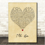 Edwin McCain I'll Be Vintage Heart Song Lyric Print