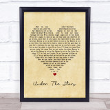 John Legend Under The Stars Vintage Heart Song Lyric Print