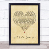 LeAnn Rimes But I Do Love You Vintage Heart Song Lyric Print