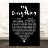 Next My Everything Black Heart Song Lyric Print
