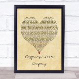 Red Hot Chili Peppers Happiness Loves Company Vintage Heart Song Lyric Print