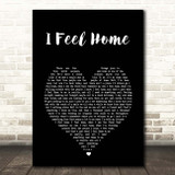 O.A.R. I Feel Home Black Heart Song Lyric Print
