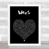 Of Monsters And Men Wars Black Heart Song Lyric Print