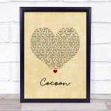 Catfish And The Bottlemen Cocoon Vintage Heart Song Lyric Print