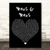 Olly Murs Years & Years Black Heart Song Lyric Print