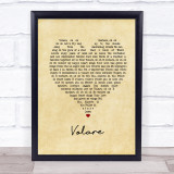 Dean Martin Volare Vintage Heart Song Lyric Print