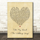 Emily Hackett & Will Anderson Take My Hand The Vintage Heart Lyric Print