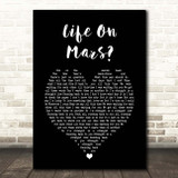 OneRepublic All This Time Black Heart Song Lyric Print