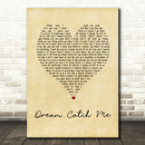 Newton Faulkner Dream Catch Me Vintage Heart Song Lyric Print
