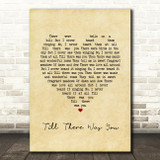 The Beatles Till There Was You Vintage Heart Song Lyric Print