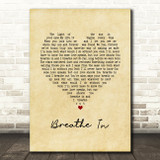 Ward Thomas Breathe In Vintage Heart Song Lyric Print