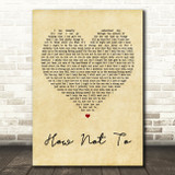 Dan + Shay How Not To Vintage Heart Song Lyric Quote Print