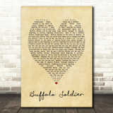 Buffalo Soldier Bob Marley Vintage Heart Quote Song Lyric Print