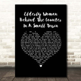 Pearl Jam Elderly Woman Behind The Counter In A Small Town Black Heart Song Lyric Print