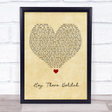 Plain White T's Hey There Delilah Vintage Heart Song Lyric Print