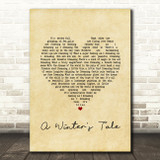 Queen A Winter's Tale Vintage Heart Song Lyric Print