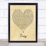 Iris Goo Goo Dolls Vintage Heart Quote Song Lyric Print
