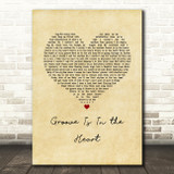Deee-Lite Groove Is In the Heart Vintage Heart Song Lyric Music Art Print