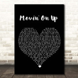Primal Scream Movin' On Up Black Heart Song Lyric Print