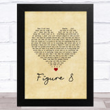 Ellie Goulding Figure 8 Vintage Heart Song Lyric Music Art Print