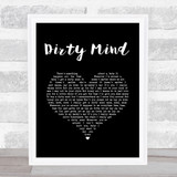 Prince Dirty Mind Black Heart Song Lyric Print
