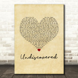 James Morrison Undiscovered Vintage Heart Song Lyric Music Art Print