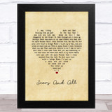 Jeff Carson Scars And All Vintage Heart Song Lyric Music Art Print
