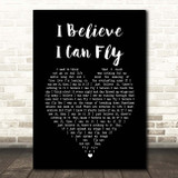 R Kelly I Believe I Can Fly Black Heart Song Lyric Print